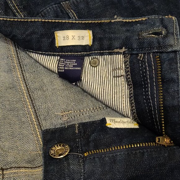 Madewell Skinny Low In Dark Wash Women SIZE 28 - Picture 4 of 6